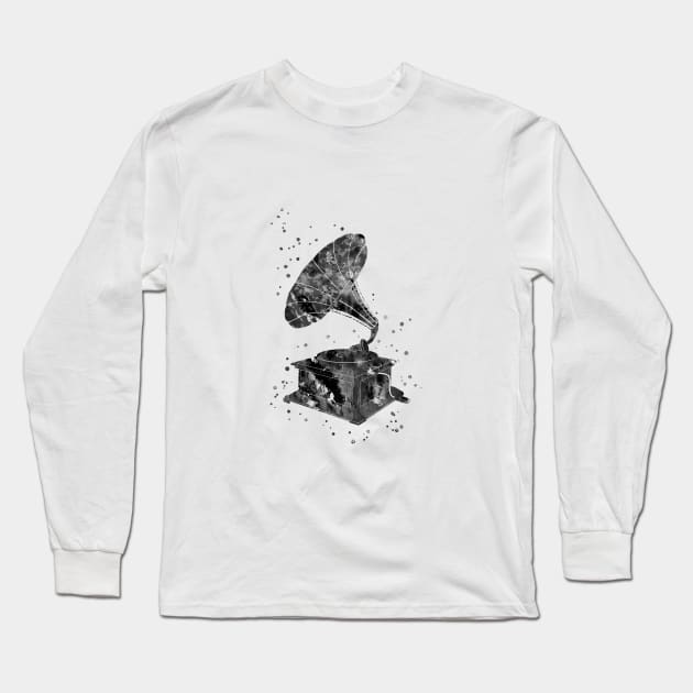 Antique gramophone Long Sleeve T-Shirt by RosaliArt